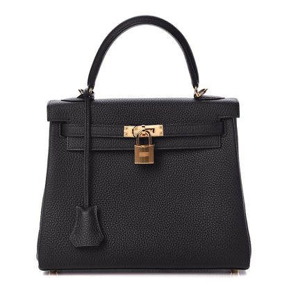 Hermes Togo Kelly Retourne 25 Black 1 of 40