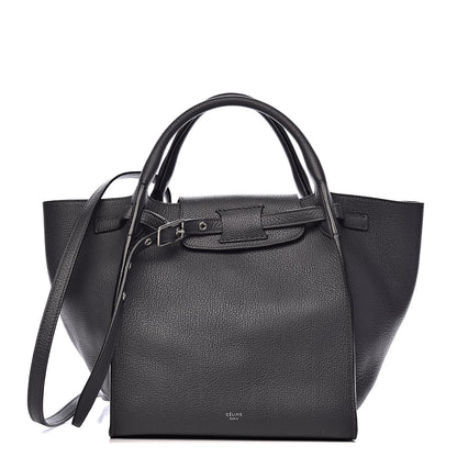 Celine Supple Grained Calfskin Small Long Strap Big Bag Anthracite 1 of 10