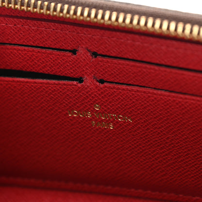 Louis Vuitton Damier Ebene Clemence Wallet Cherry 9 of 10