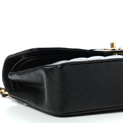 Chanel Caviar Quilted Medium Double Flap Black 8 of 9