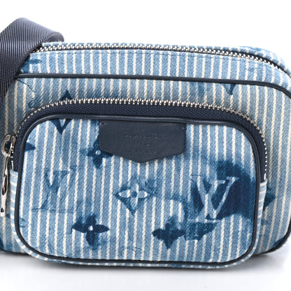 Louis Vuitton Hickory Stripes Denim Monogram Watercolor Outdoor Pouch Blue 7 of 9