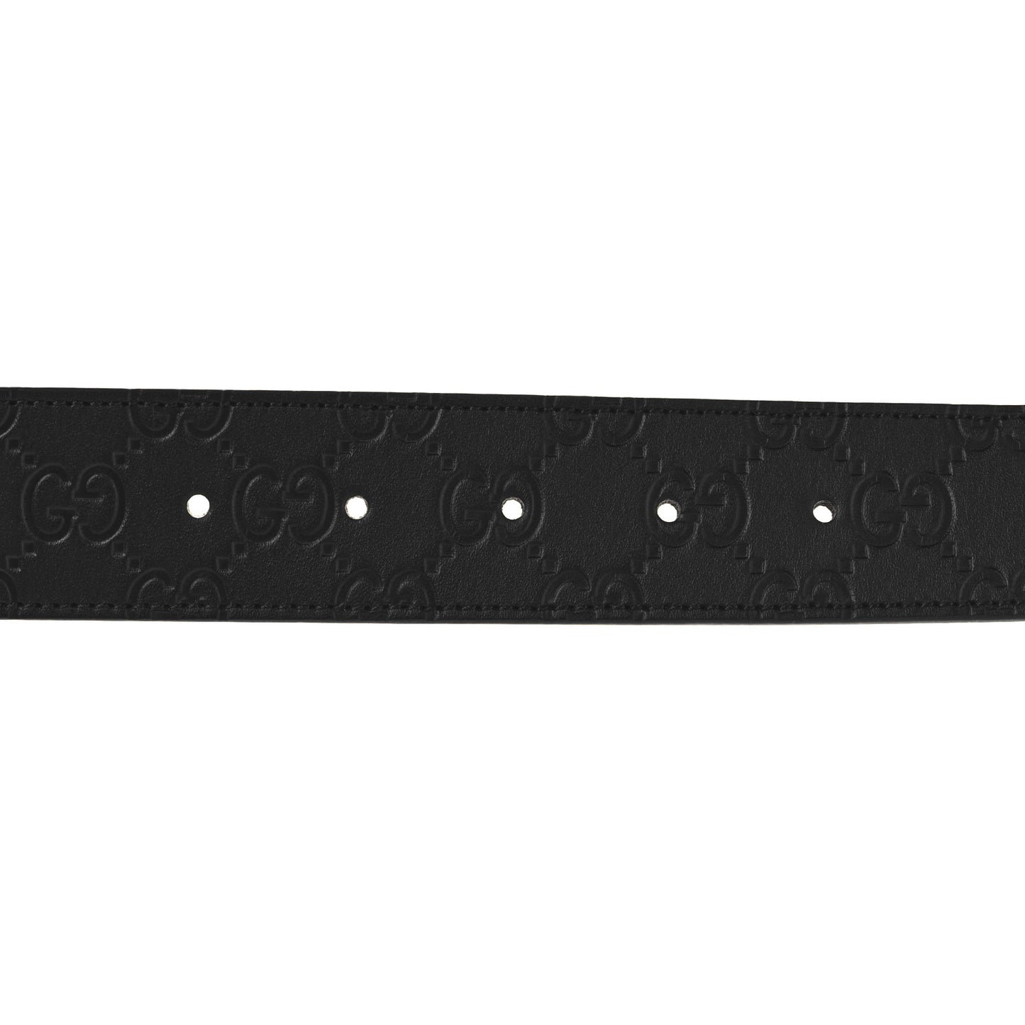 Guccissima Signature Interlocking G Reversible 37mm Belt 95 38 Black Cocoa