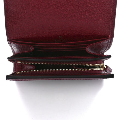 Gucci X DORAEMON Mini Vintage GG Supreme Monogram Compact Wallet Beige Cherry Red 4 of 10