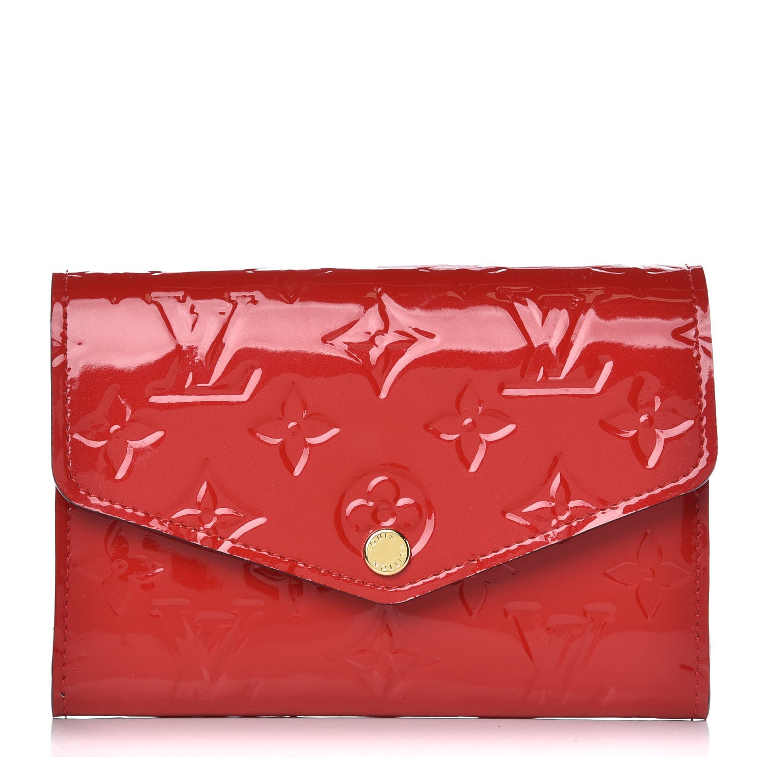 Louis Vuitton Vernis Sarah Compact Wallet Cherry 1 of 7