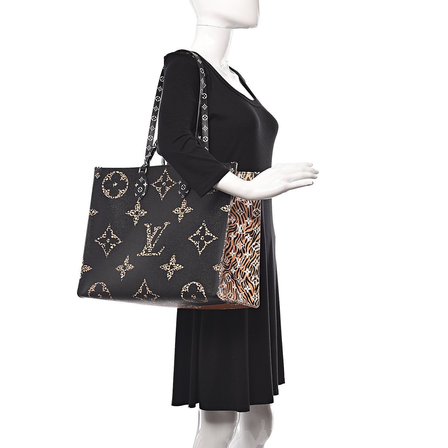 Louis Vuitton Monogram Giant Jungle Onthego GM Black 2 of 12