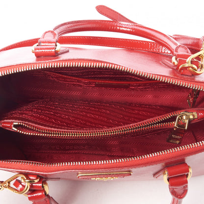 Prada Saffiano Vernice Medium Promenade Tote Rosso 4 of 7