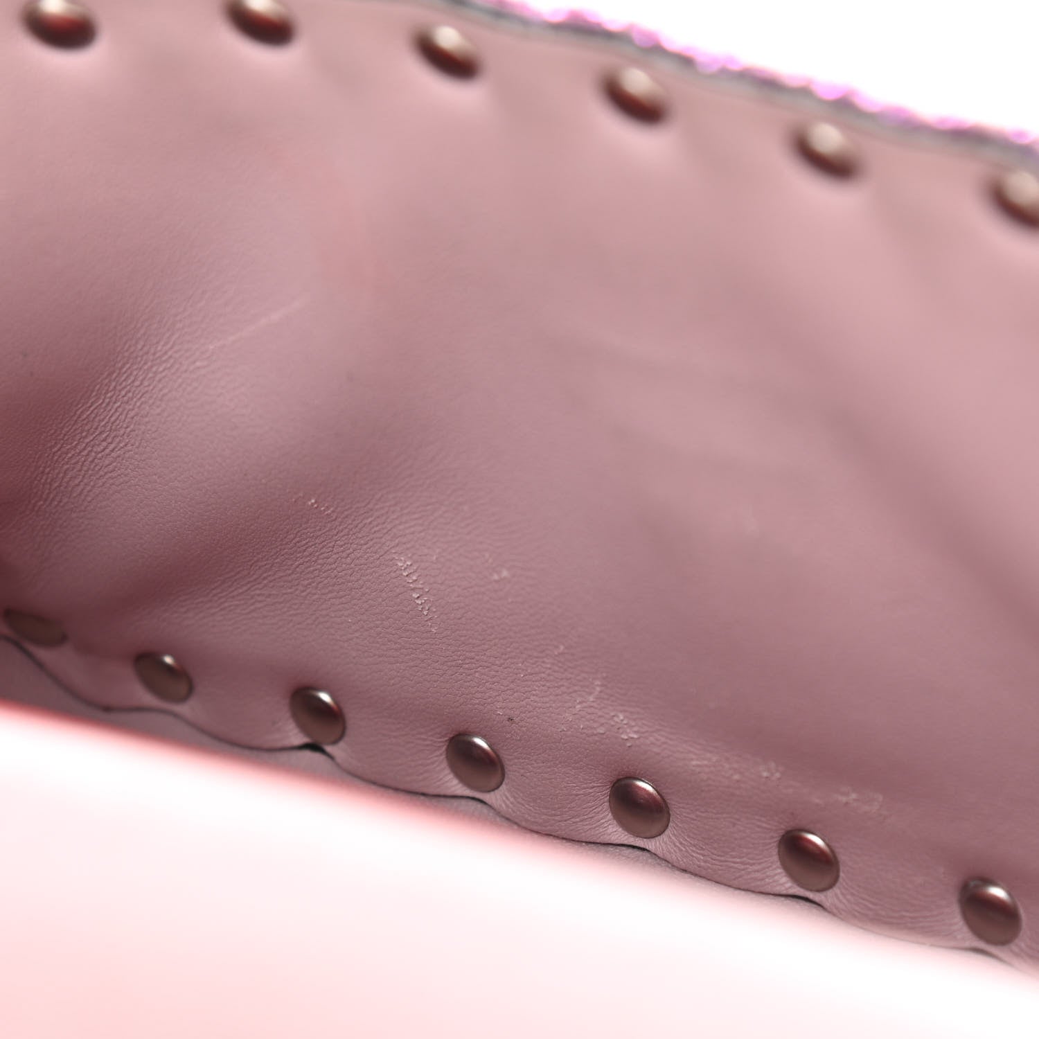Valentino Garavani Glitter Mini Rockstud Spike Shoulder Bag Water Lilac 10 of 12