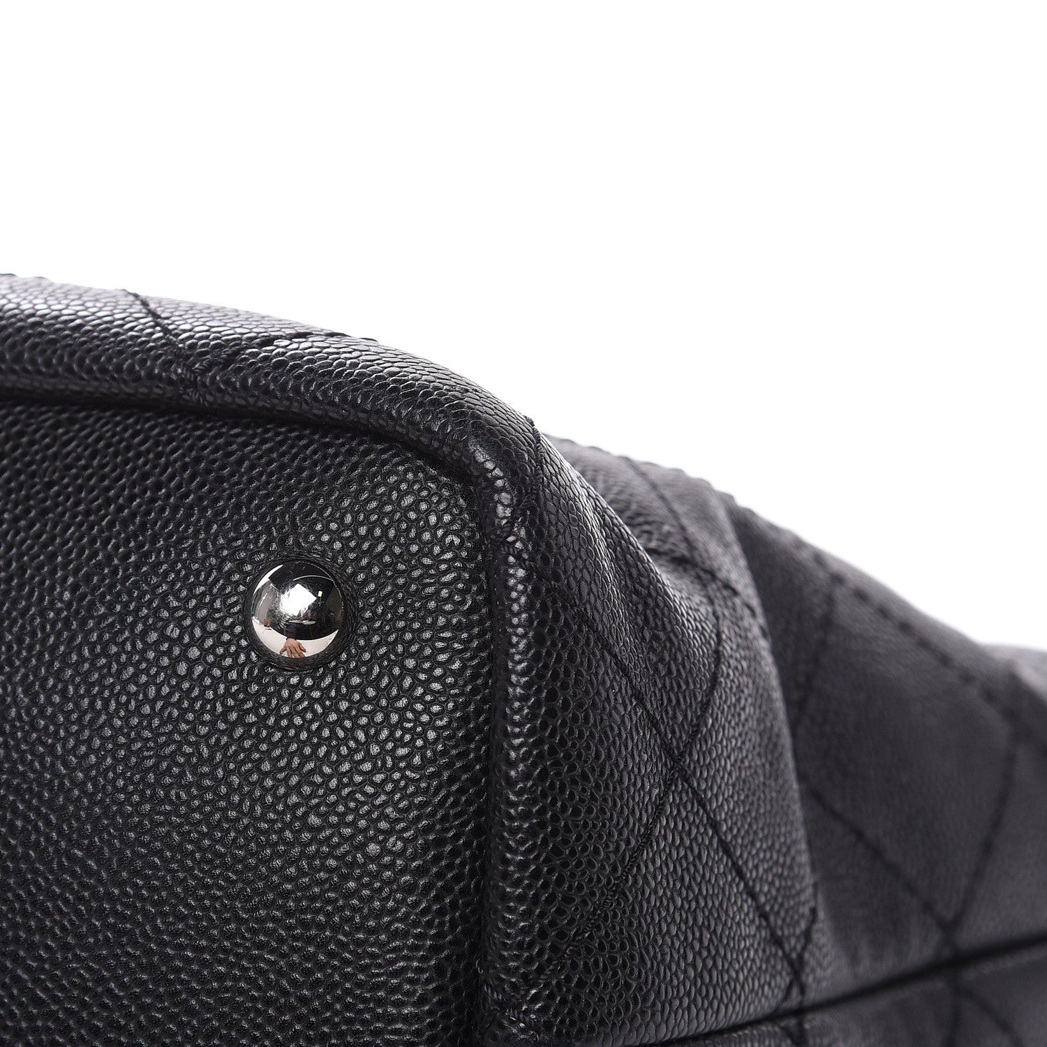 Chanel Grained Calfskin Large Shopping Fever Tote Black 12 of 17