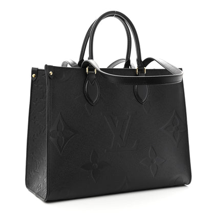 Louis Vuitton Empreinte Monogram Giant Onthego MM Black 3 of 9