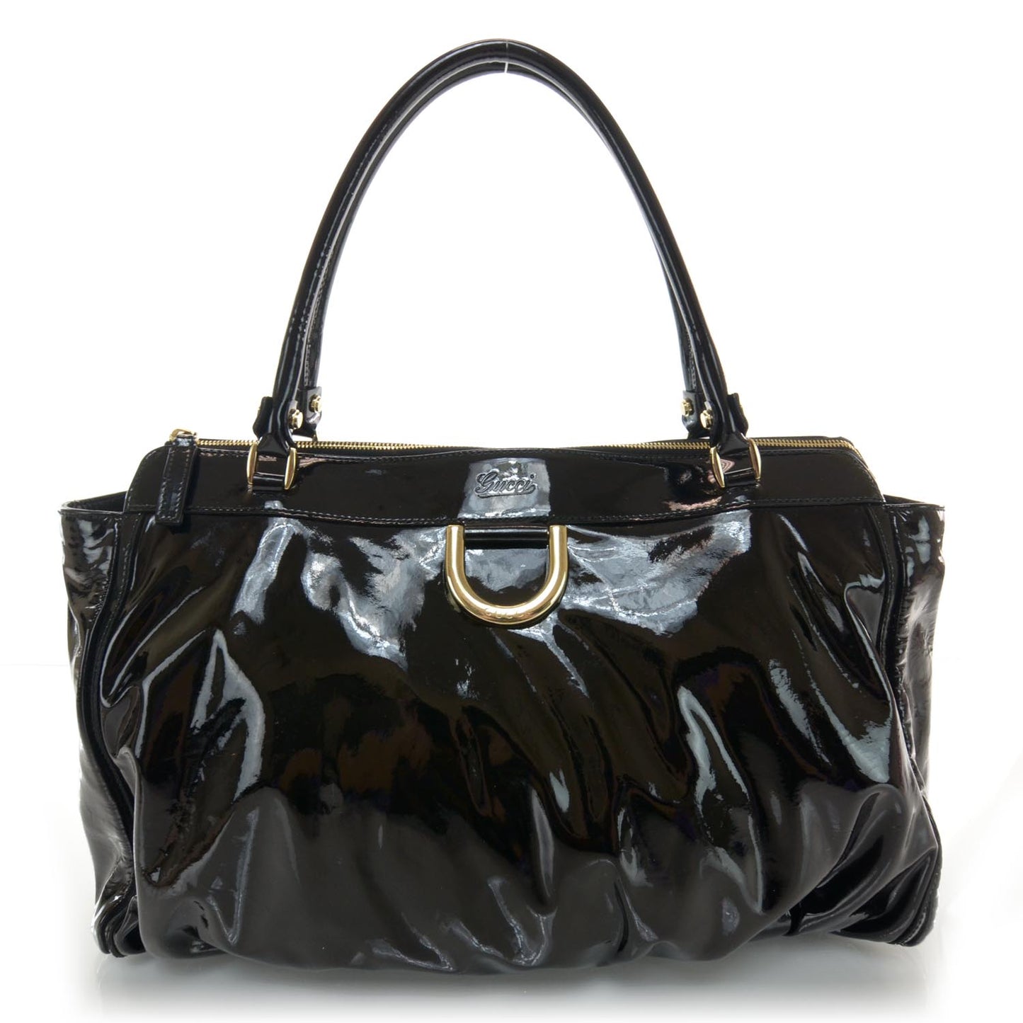 Patent D Gold Tote Black