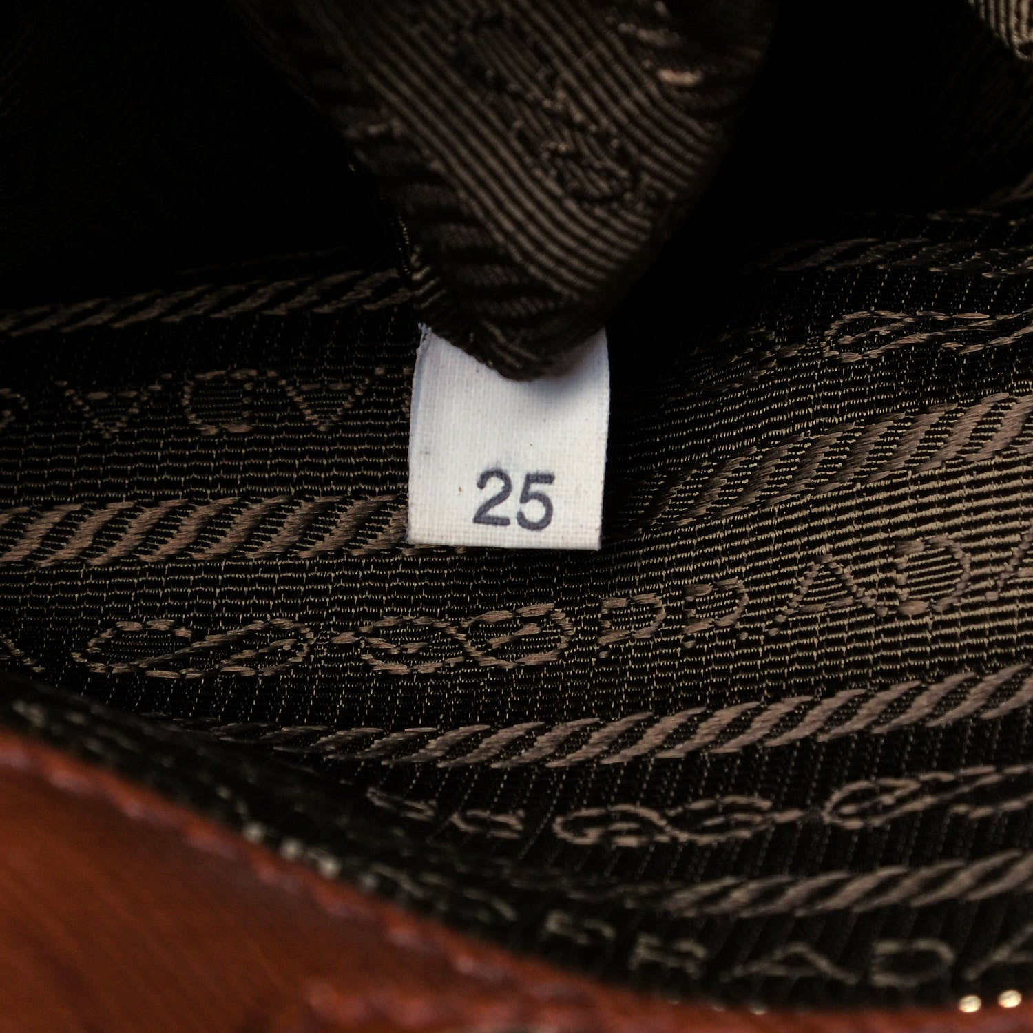Prada Saffiano Cuir Open Promenade Tote Palissandro 14 of 15