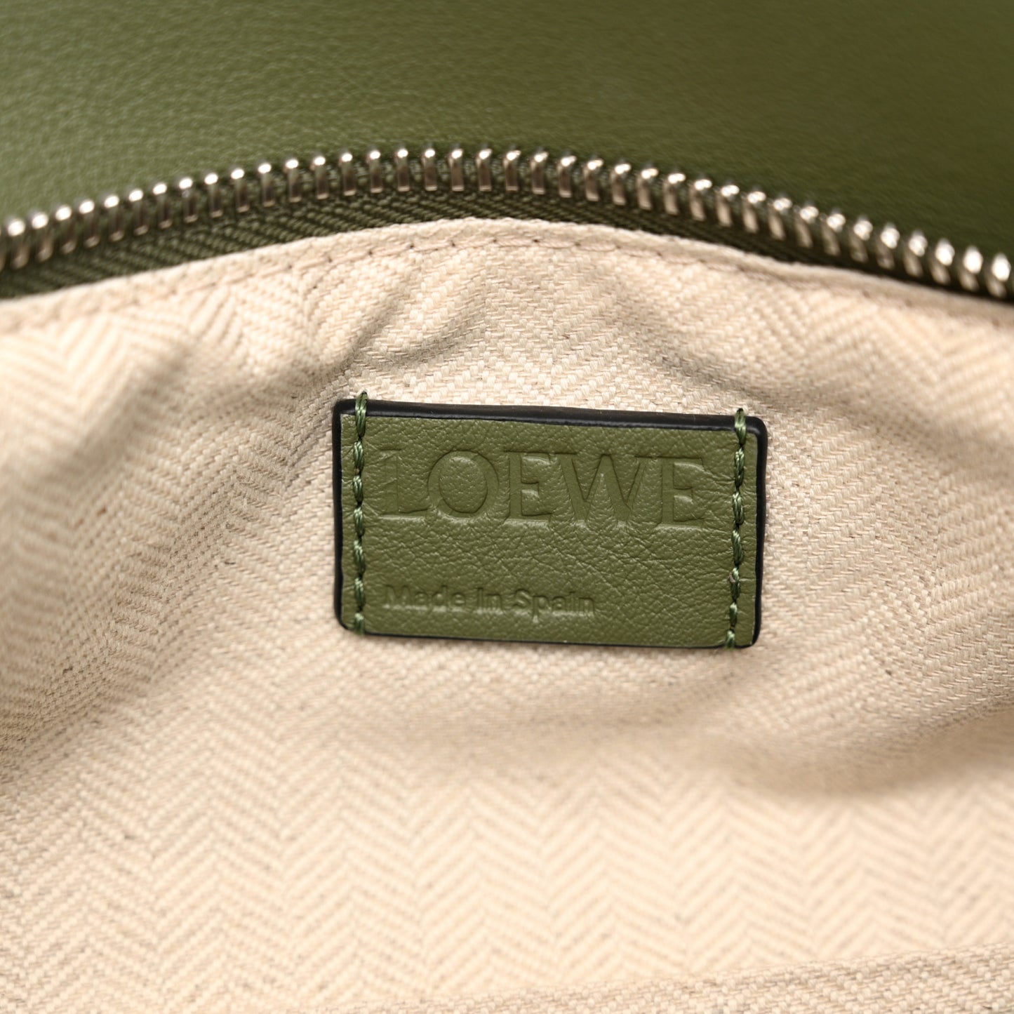Calfskin Small Puzzle Bag Avocado