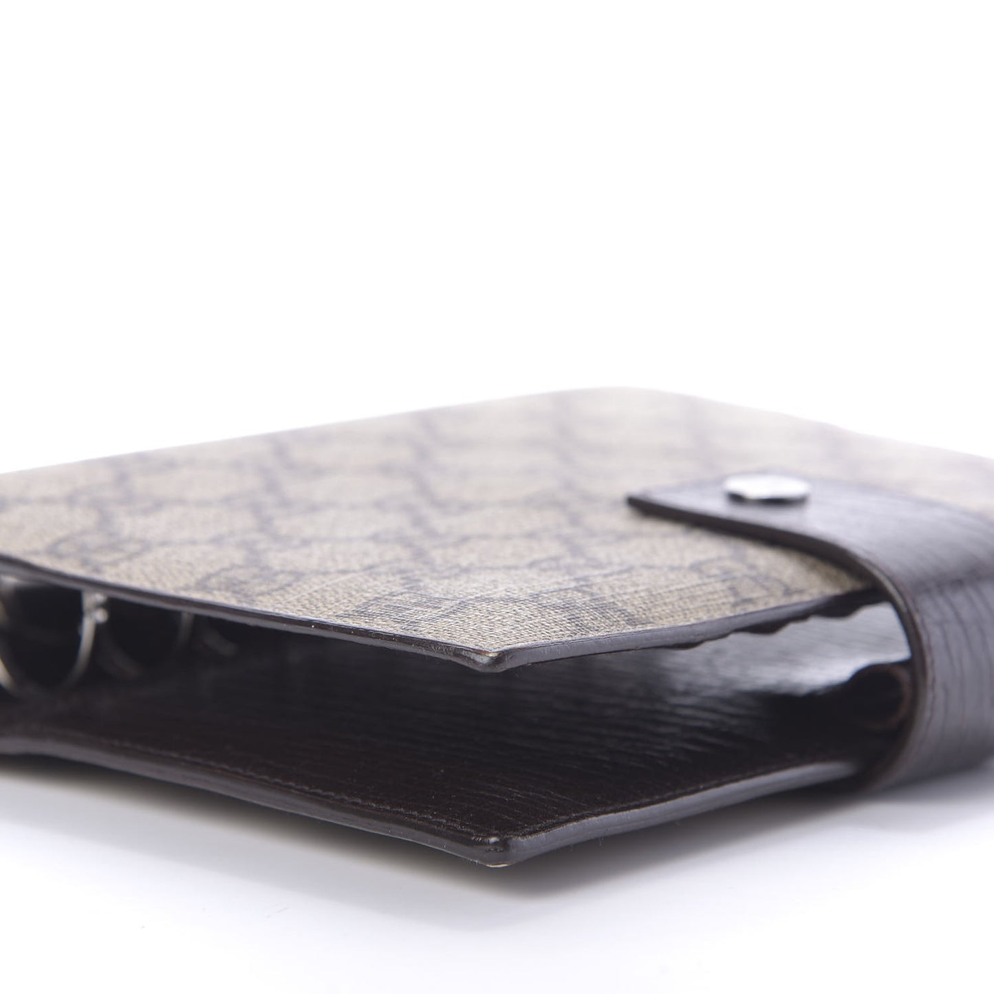 GG Supreme Monogram Standard Agenda Dark Brown