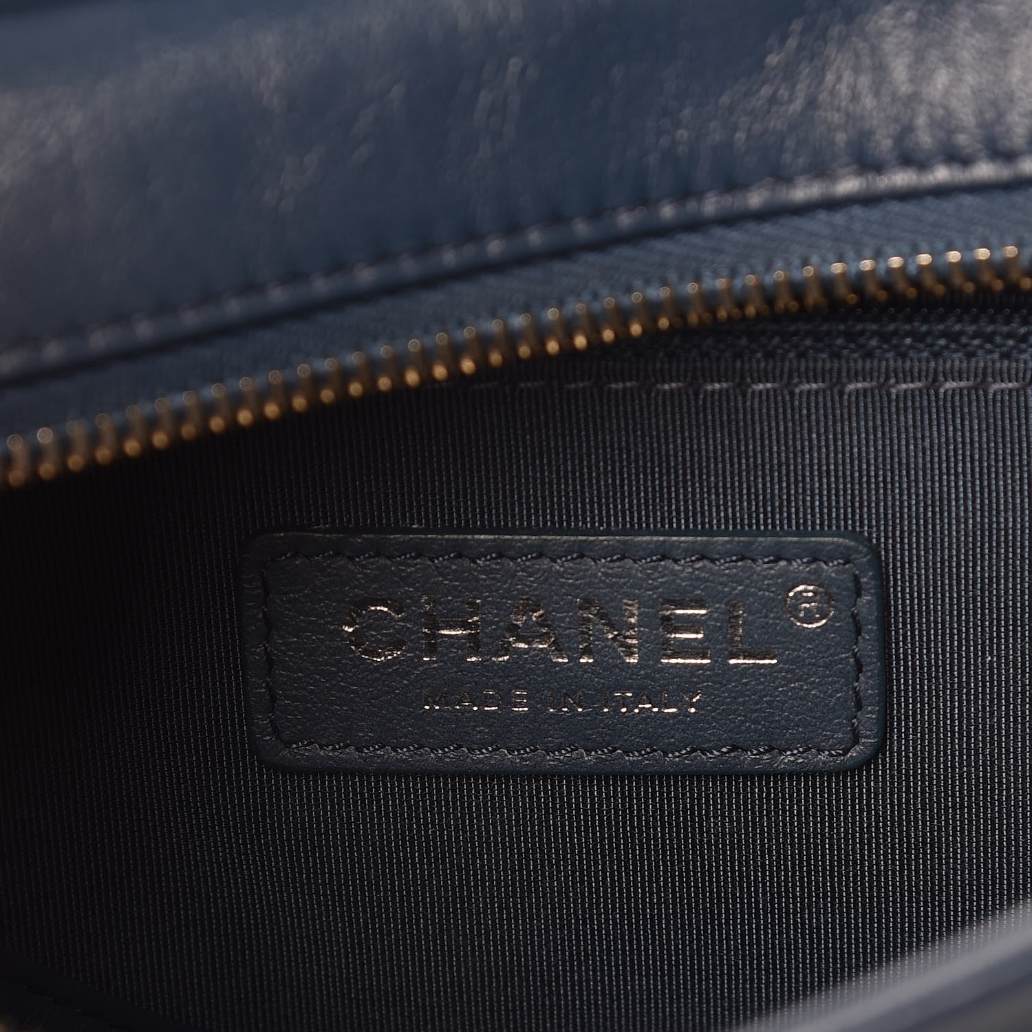 Chanel Aged Calfskin Quilted Small Gabrielle Hobo Navy 6 of 10