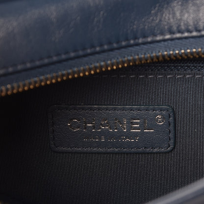Chanel Aged Calfskin Quilted Small Gabrielle Hobo Navy 6 of 10