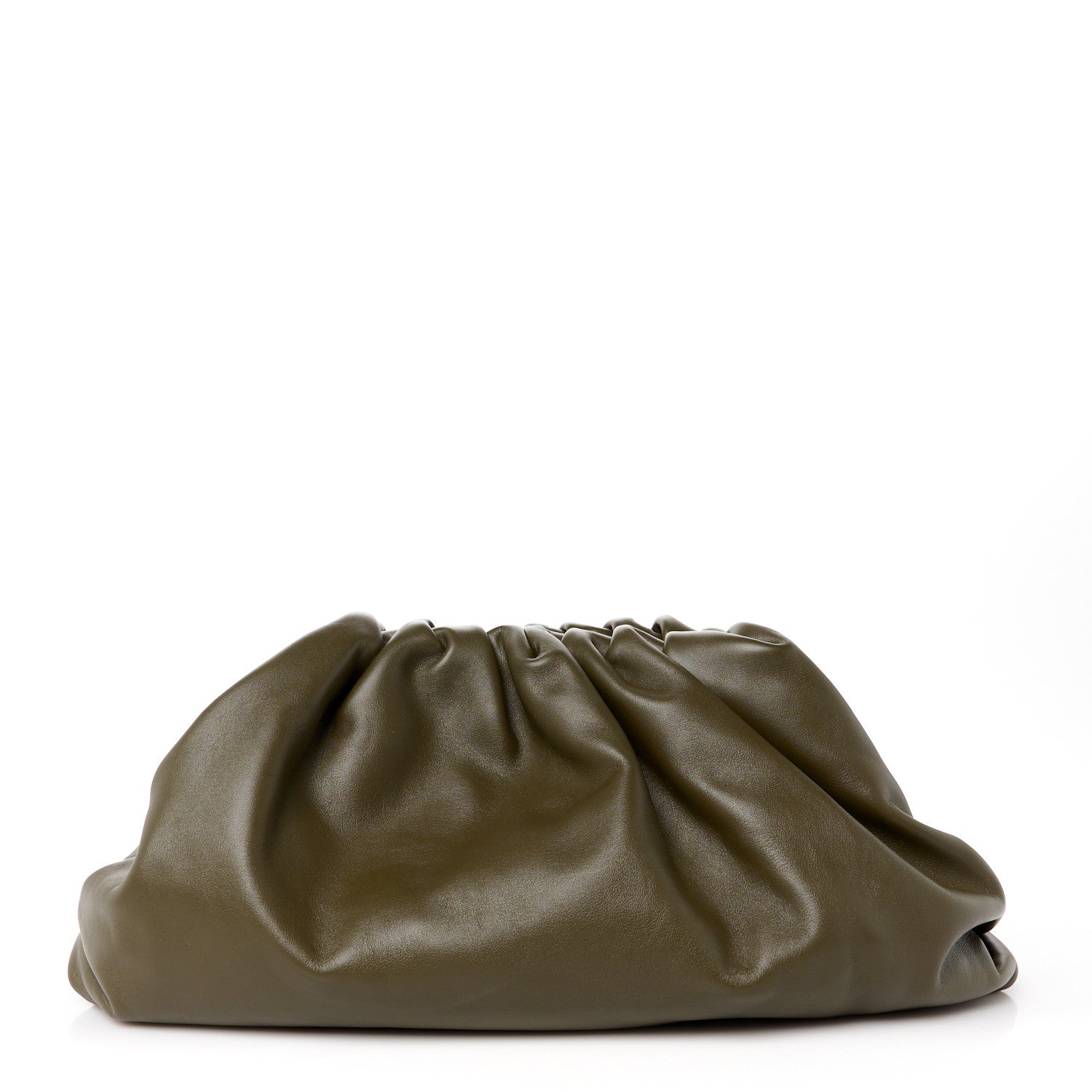 Bottega Veneta Smooth Butter Calf The Pouch Oversized Clutch Mud 1 of 11
