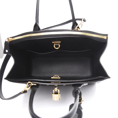Louis Vuitton Calfskin City Steamer MM Black 4 of 9