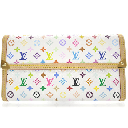 Louis Vuitton Monogram Multicolor Porte Tresor International Wallet White 1 of 8