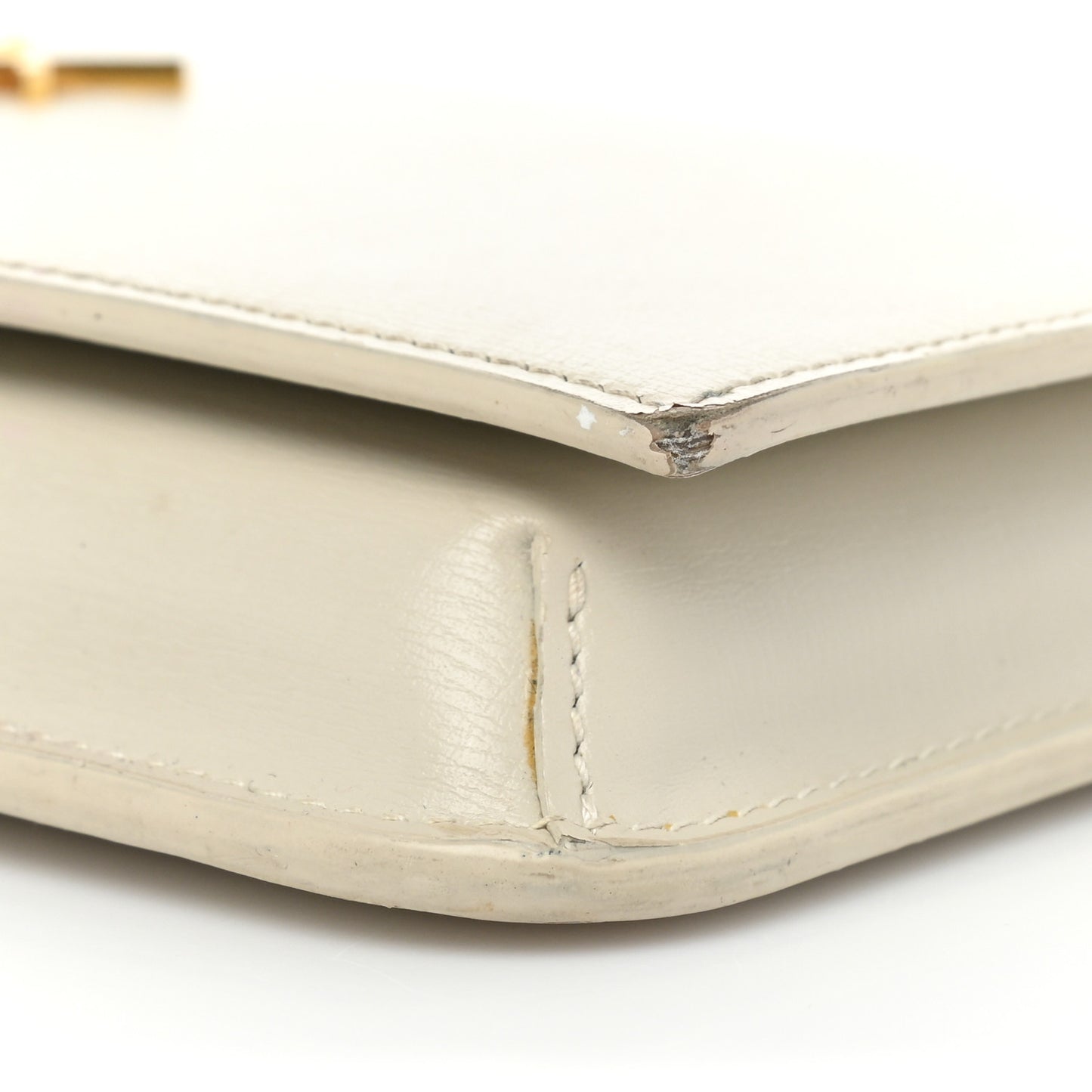 Smooth Calfskin Monogram Phone Holder Crossbody Crema Soft