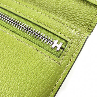 Hermes Courchevel Bearn Twofold Wallet Olive 8 of 11