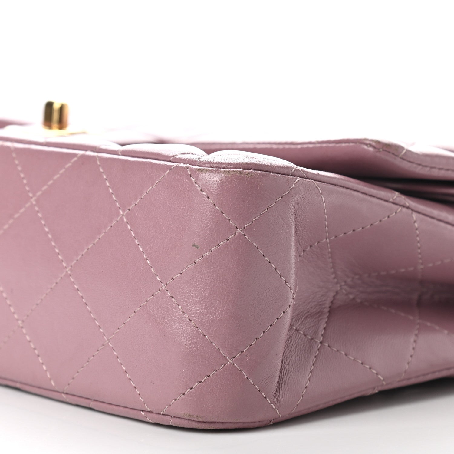 Chanel Lambskin Quilted Medium Double Flap Light Purple 8 of 11