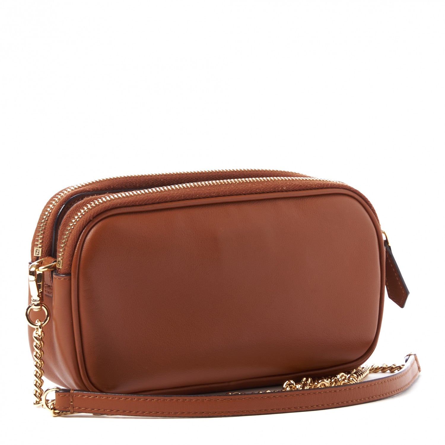 Fendi Vitello Grace Matte Easy Baguette Brandy 2 of 8