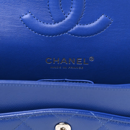 Chanel Caviar Quilted Medium Double Flap Blue 6 of 11