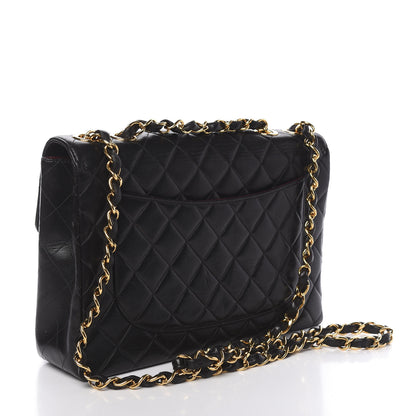 Chanel Lambskin Quilted Jumbo Single Flap Black 3 of 12