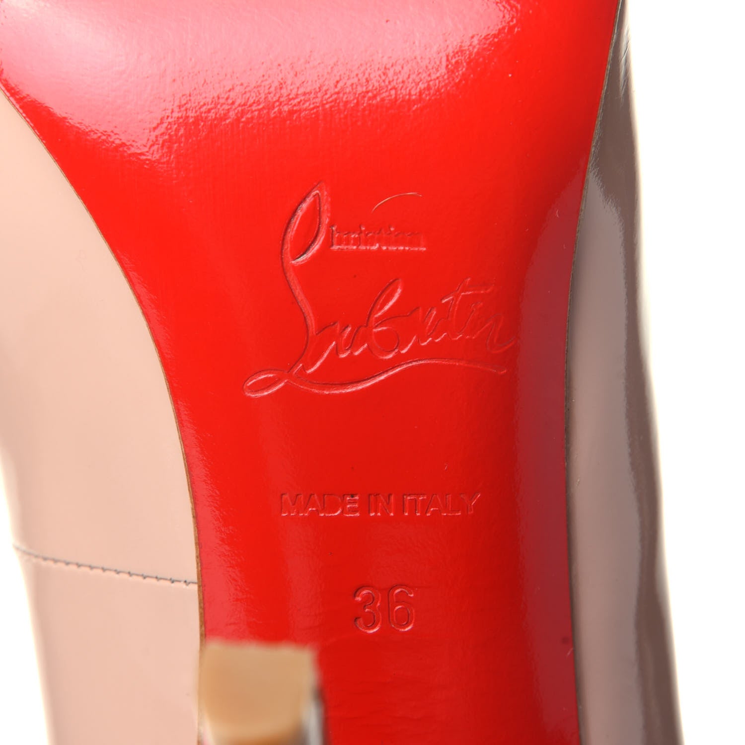 Christian Louboutin Patent Pigalle 120 Pumps 36 Nude 8 of 10