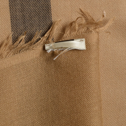 Burberry Cashmere House Check Lightweight Scarf Camel 4 of 4