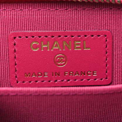 Chanel Caviar Quilted Zip Coin Purse Fuschia 6 of 8
