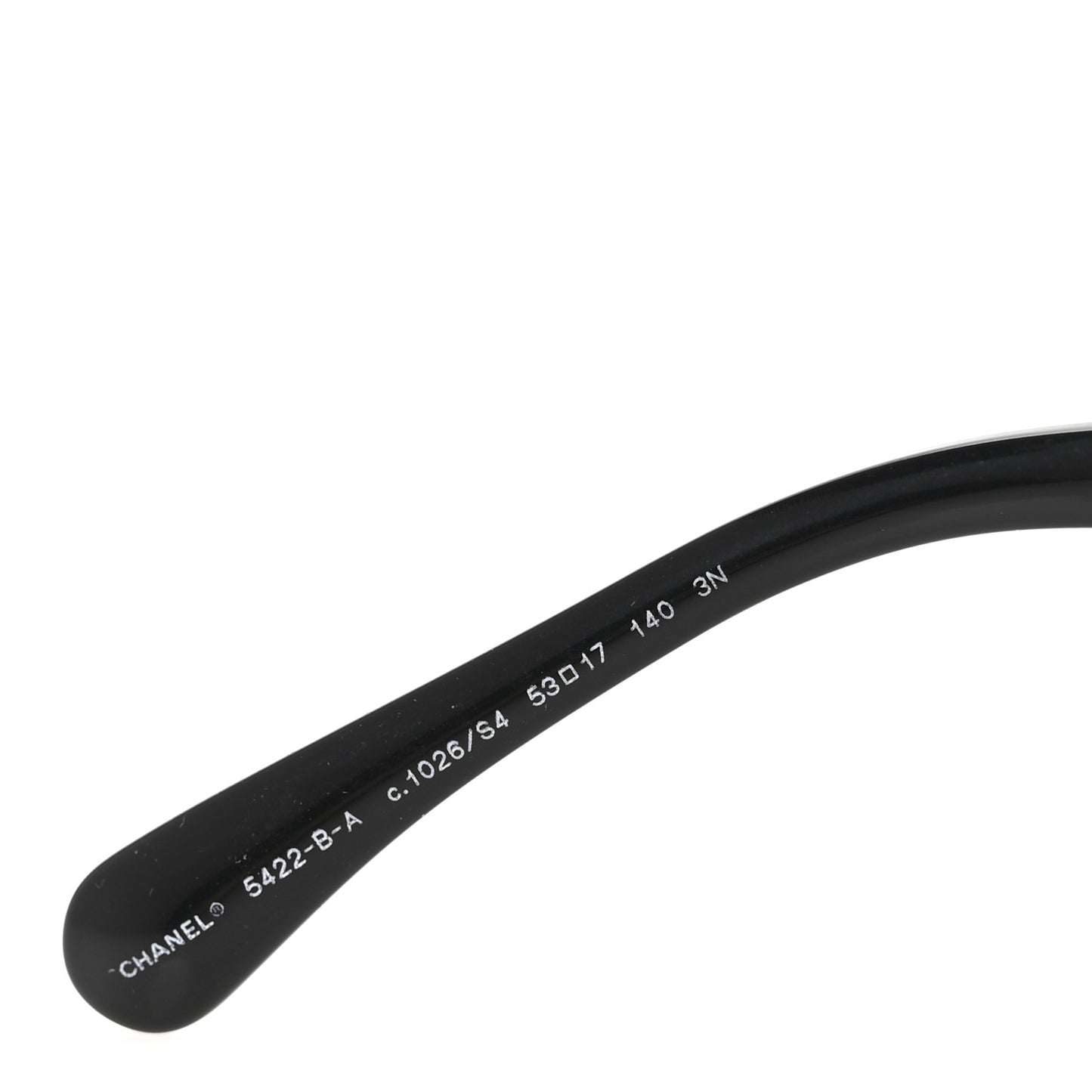 Acetate Strass Square Sunglasses 5422-B-A Black White