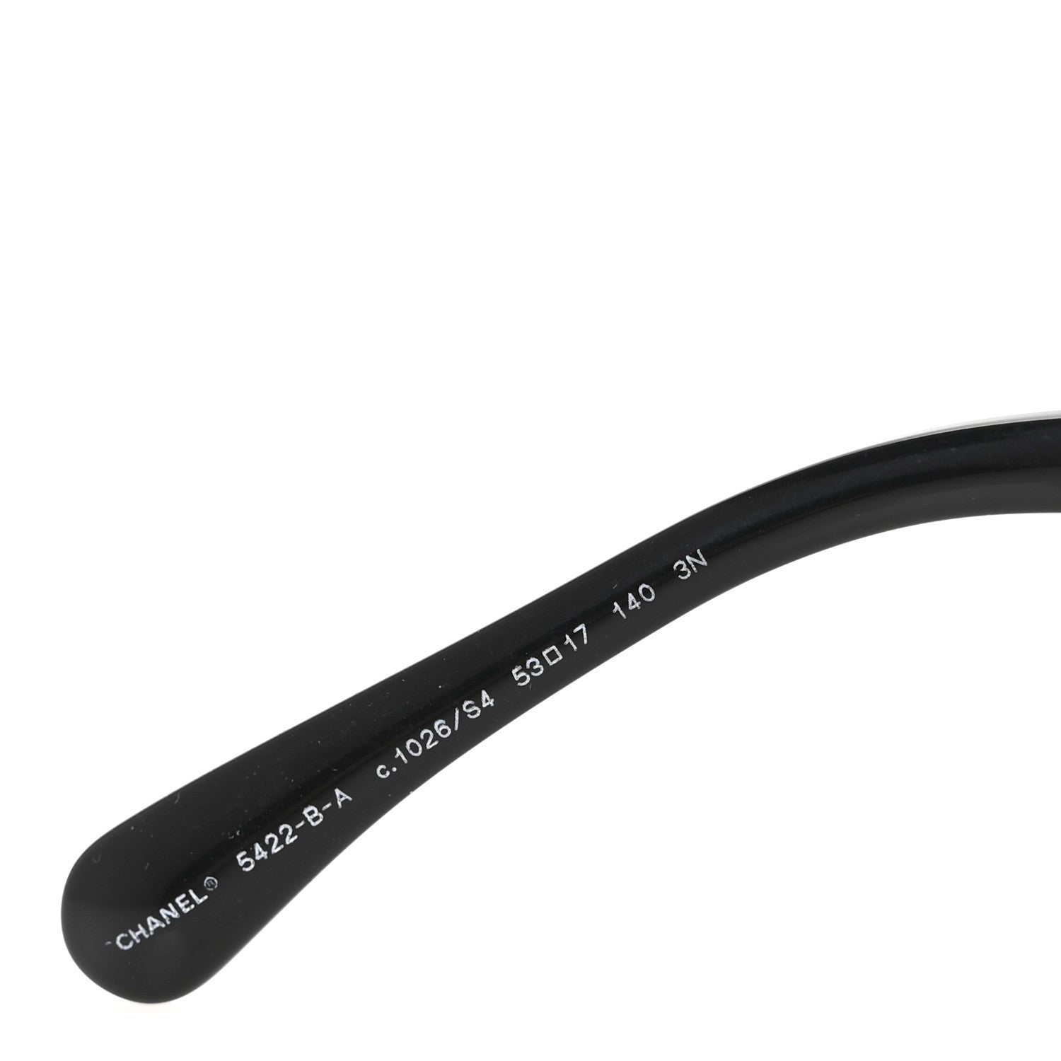 Chanel Acetate Strass Square Sunglasses 5422-B-A Black White 5 of 7