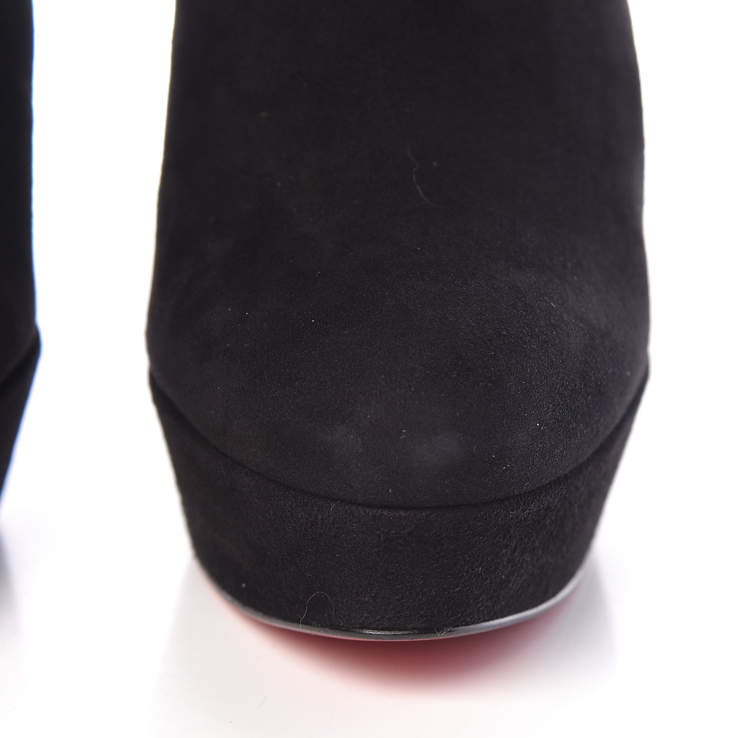 Christian Louboutin Suede Royal Bibi Botta 140 Boots 37 Black 9 of 12