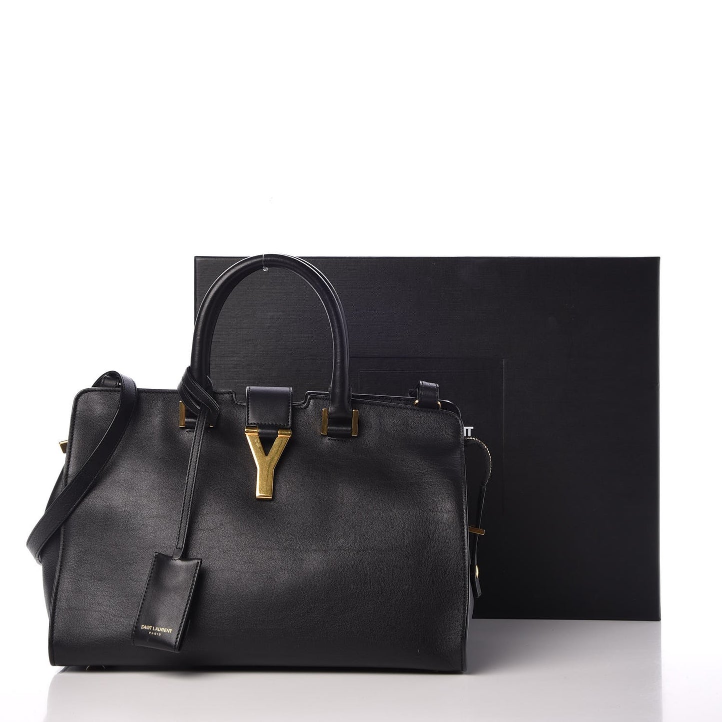 Calfskin Small Classic Y Cabas Black