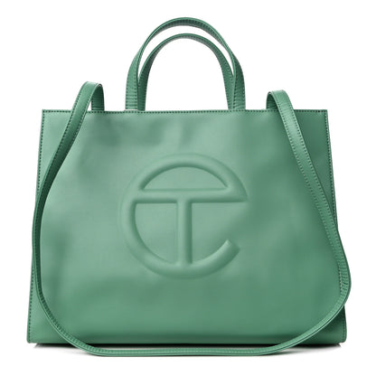 Telfar Vegan Leather Medium Shopping Bag Sage 1 of 10