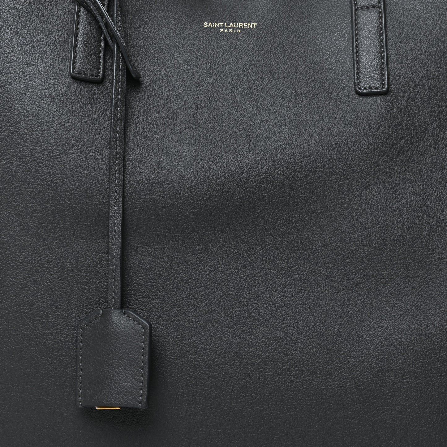 Calfskin Large Shopping Tote Dark Grey