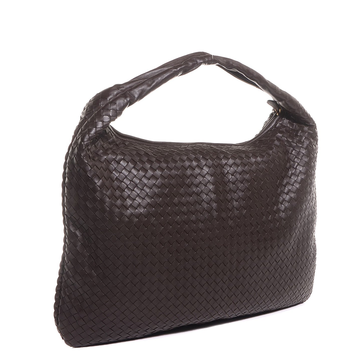 Nappa Intrecciato Maxi Veneta Hobo Ebano