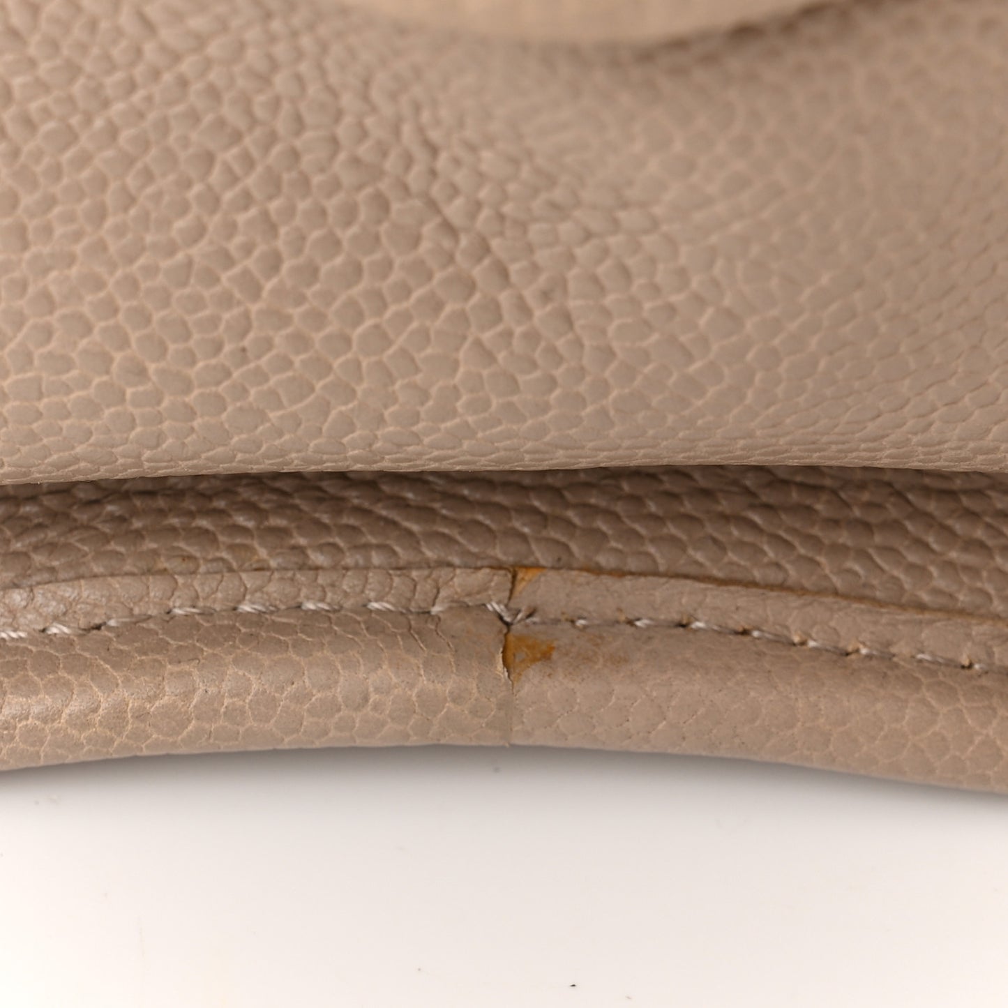 Caviar Quilted Deauville Bowling Bag Beige