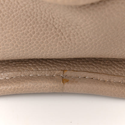 Chanel Caviar Quilted Deauville Bowling Bag Beige 12 of 12