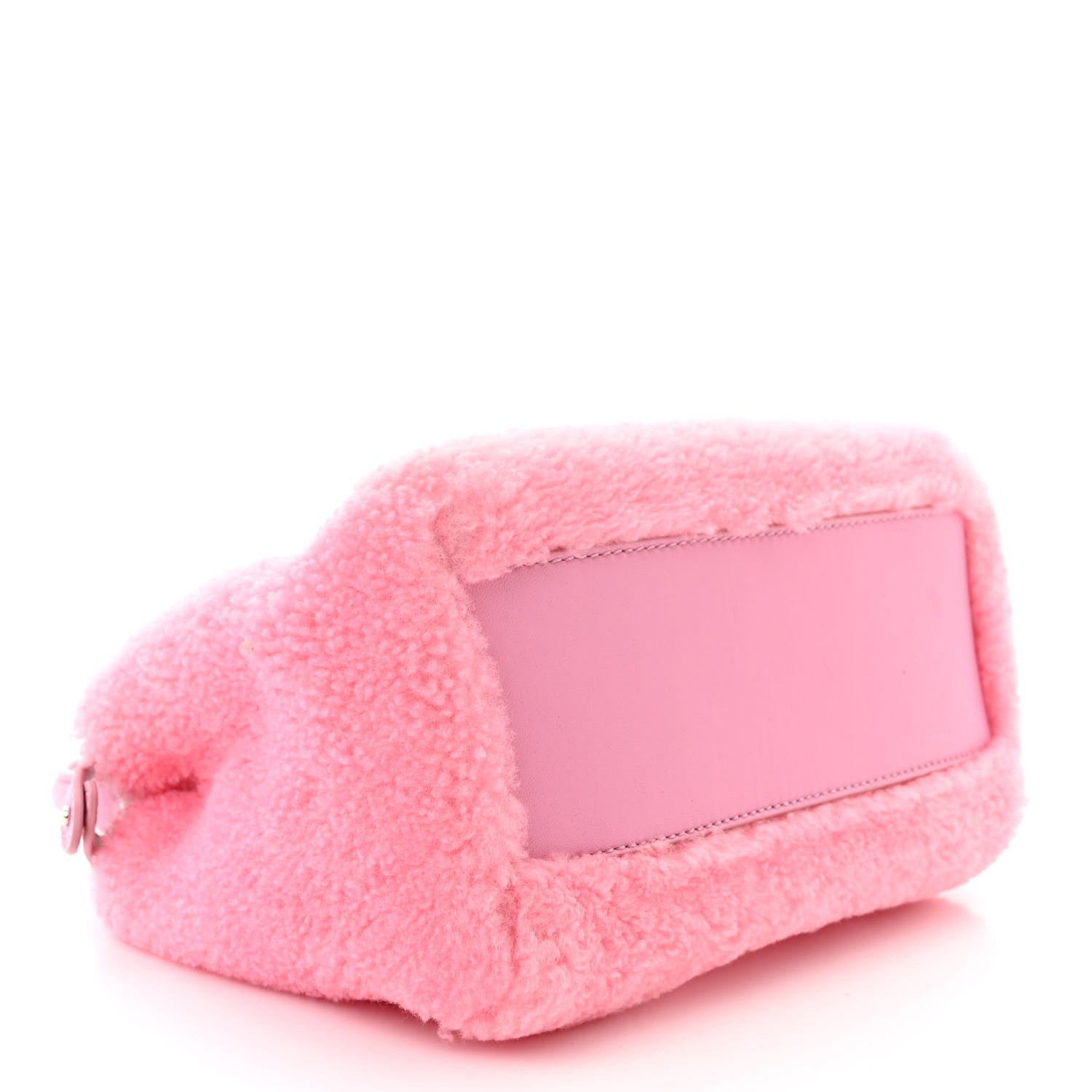 Fendi Shearling Nappa Mini Peekaboo Iconic Satchel Lollypop 4 of 12