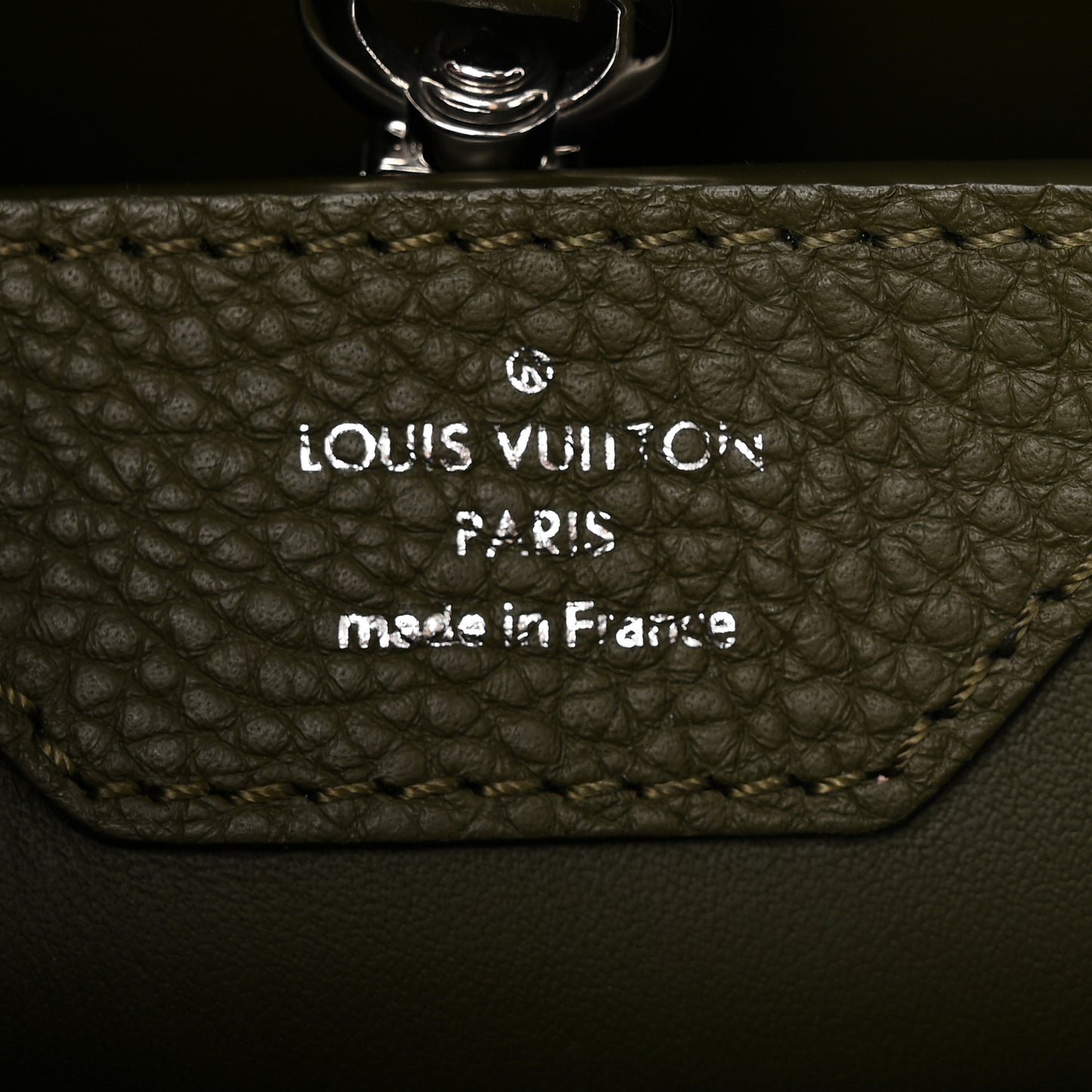 Taurillon Capucines BB Khaki