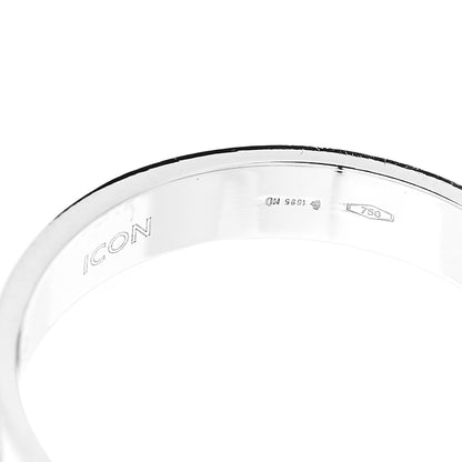 Gucci 18K White Gold 4mm Icon Thin Band Ring 59 8.75 5 of 6