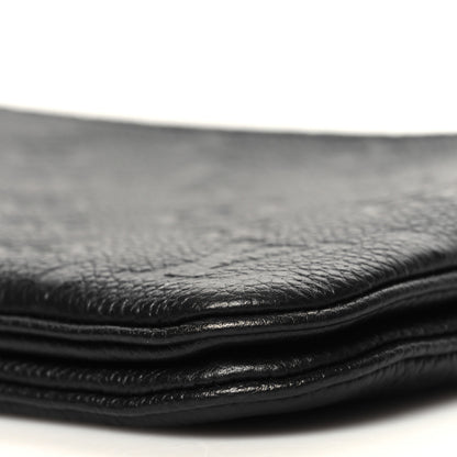 Louis Vuitton Empreinte Double Zip Pochette Black 10 of 10