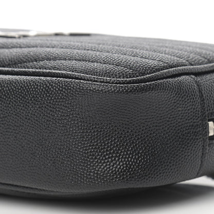 Saint Laurent Grain De Poudre Matelasse Monogram Mini Lou Camera Bag Storm 9 of 9