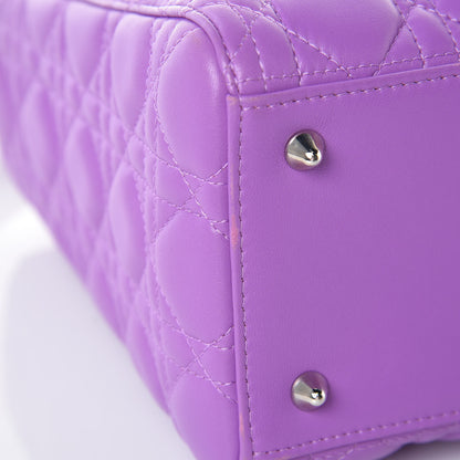 Christian Dior Lambskin Cannage Medium Lady Dior Purple 7 of 11