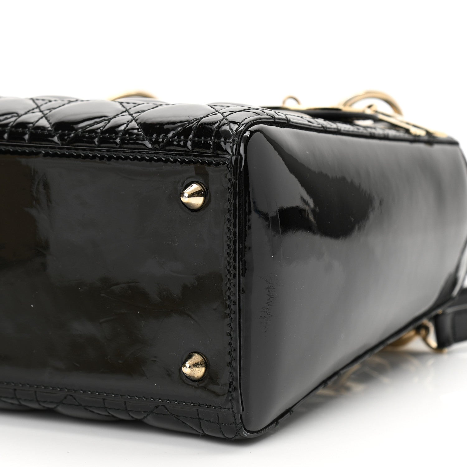 Christian Dior Patent Cannage Small Lady Dior Black 10 of 10