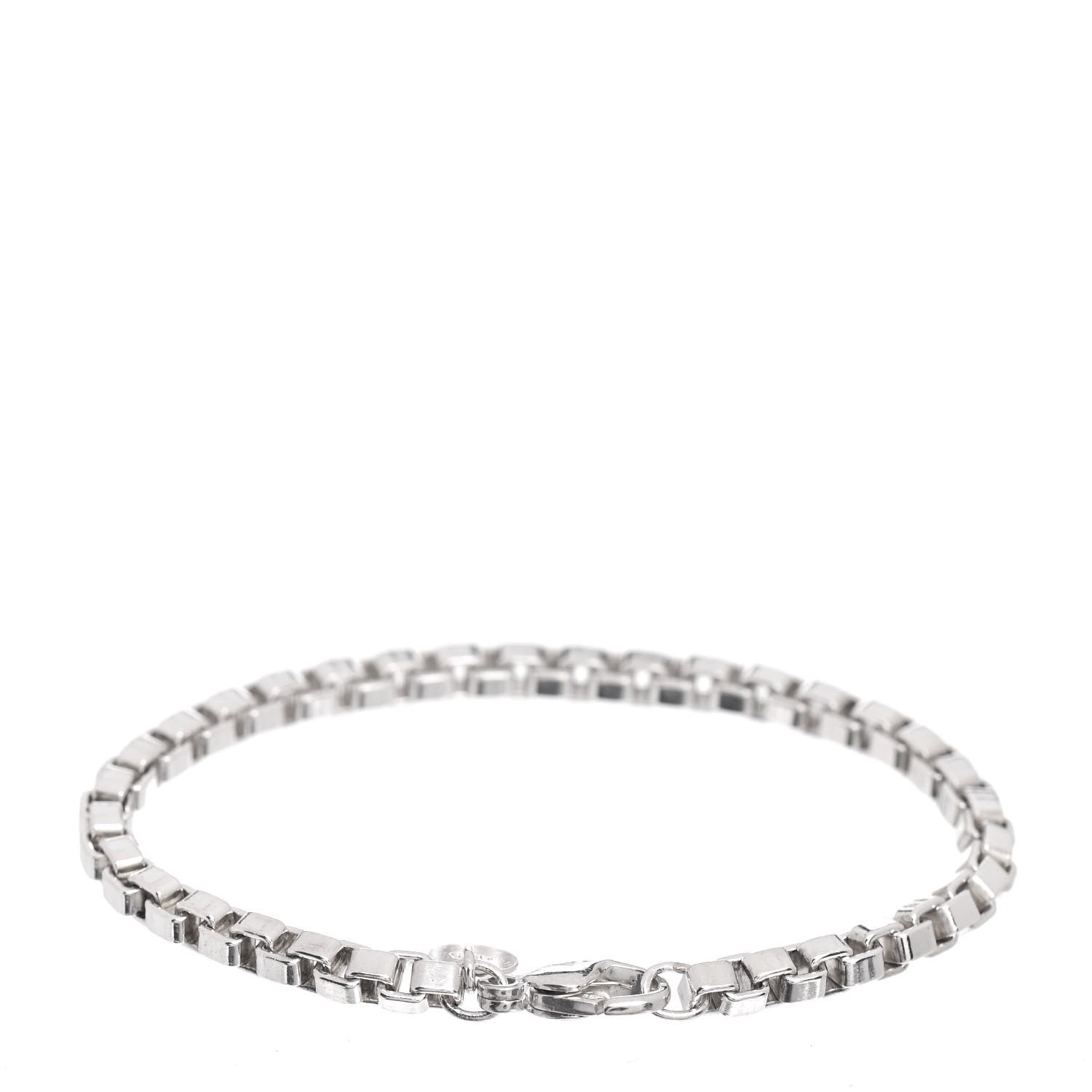 Tiffany Sterling Silver 4mm Venetian Link Bracelet 3 of 4