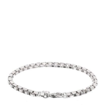 Tiffany Sterling Silver 4mm Venetian Link Bracelet 3 of 4