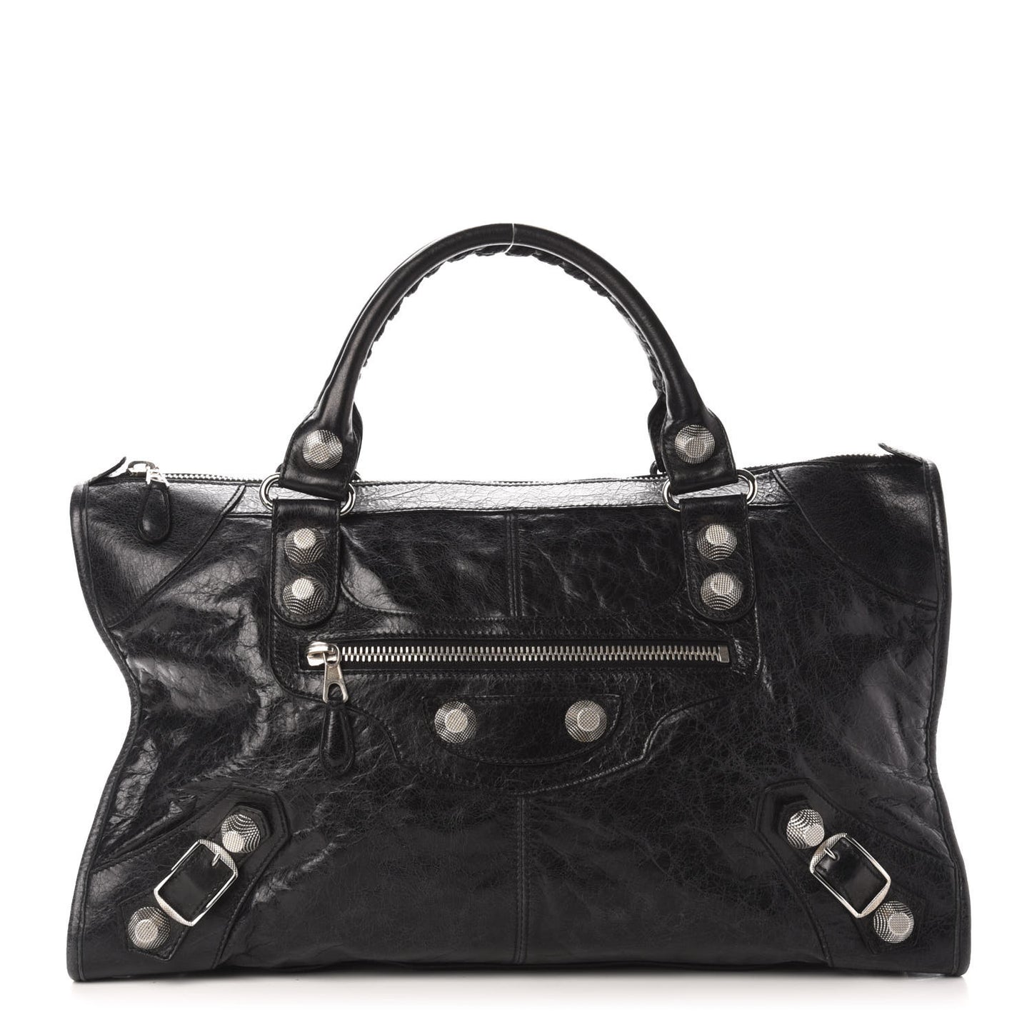 Agneau Giant 21 Silver Hardware Work Black